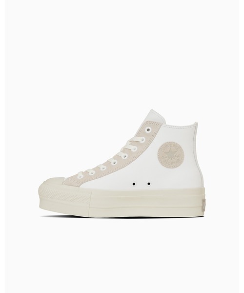 CONVERSE ALL STAR(コンバースオールスター)の「【直営店限定】LEATHER ALL STAR (R) LIFTED HI / レザー オールスター (R) リフテッド HI(スニーカー・レディース・ホワイト・4.5/4/3.5/11.5/10.5/9.5/9/8.5/8/7.5/7/6.5/5.5/5/3)」の2枚目の写真