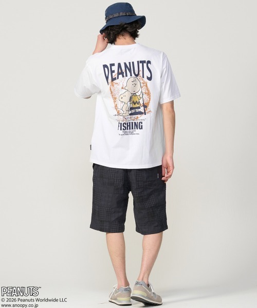 KRIFF MAYER(クリフメイヤー)の「【接触冷感・吸水速乾・毛玉防止】スヌーピープリントT(釣り)(Tシャツ/カットソー・メンズ・ライトグリーン/オフホワイト/ネイビー/チャコール・MEDIUM/LARGE/X-LARGE)」の12枚目の写真