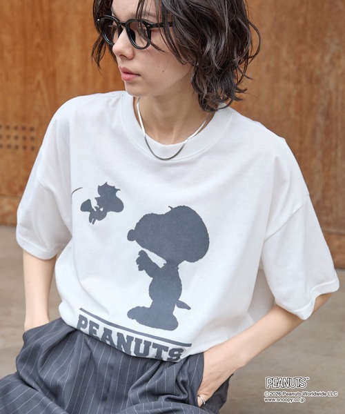 PEANUTS / SNOOPY】別注 ピーナッツ スヌーピー モチーフデザイン 刺繍