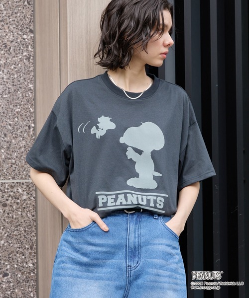 PEANUTS / SNOOPY】別注 ピーナッツ スヌーピー モチーフデザイン 刺繍