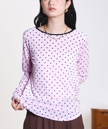 ROSE BUD | SHEER VELOUR DOT TOP(Tシャツ/カットソー)