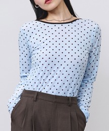 ROSE BUD | SHEER VELOUR DOT TOP(Tシャツ/カットソー)