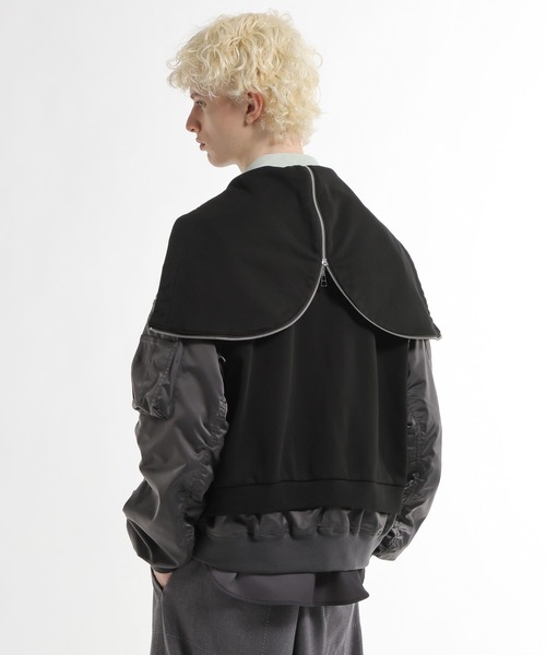 HARE（ハレ）の「MA-1ドッキングZIPパーカー(HARE)（パーカー・メンズ・ネイビー/ブラック・FREE）」の13枚目の写真