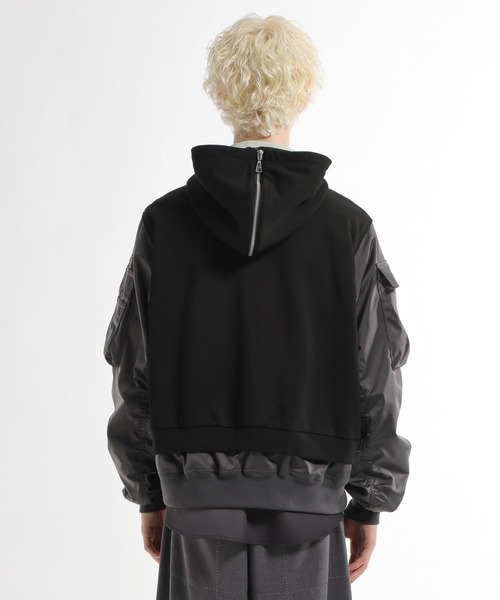 HARE（ハレ）の「MA-1ドッキングZIPパーカー(HARE)（パーカー・メンズ・ネイビー/ブラック・FREE）」の20枚目の写真