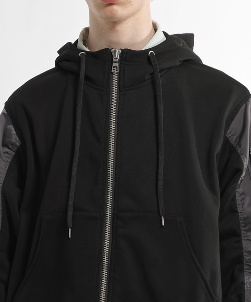 HARE（ハレ）の「MA-1ドッキングZIPパーカー(HARE)（パーカー・メンズ・ネイビー/ブラック・FREE）」の21枚目の写真