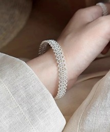 mebole（メボレ）の「シルバーレースバングル（バングル/リストバンド）」