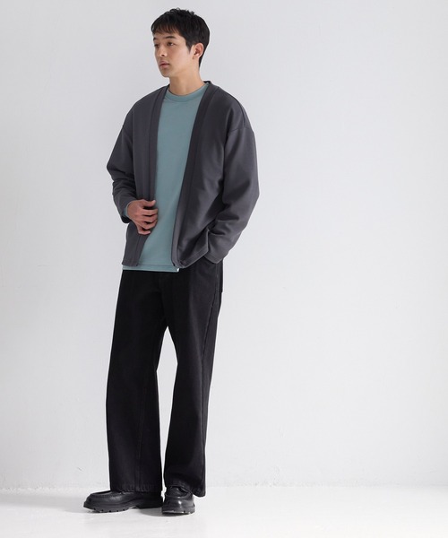 coca（coca）（コカ）の「エンボスノーカラーカーディガン（カーディガン/ボレロ・メンズ・チャコール/ブラック・XL/L/M）」の11枚目の写真