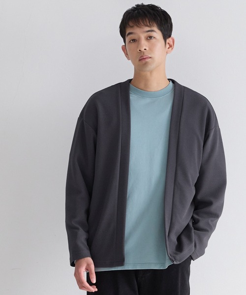 coca（coca）（コカ）の「エンボスノーカラーカーディガン（カーディガン/ボレロ・メンズ・チャコール/ブラック・XL/L/M）」の16枚目の写真