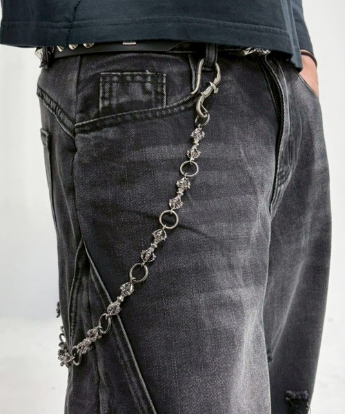 ARULE（アルール）の「『ARULE/アルール』 Spike Chain Wallet Cord/2WAYスパイクウォレットチェーン（ウォレットチェーン・メンズ・シルバー・FREE）」の4枚目の写真
