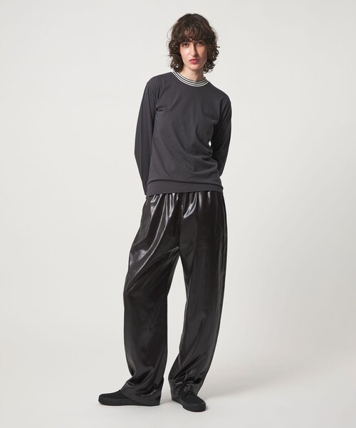 6(ロク)の「<6(ROKU)>コットンカシミヤ ボーダー リンガートップス(Tシャツ/カットソー・レディース・ライトブルー/ブラック・FREE)」の8枚目の写真