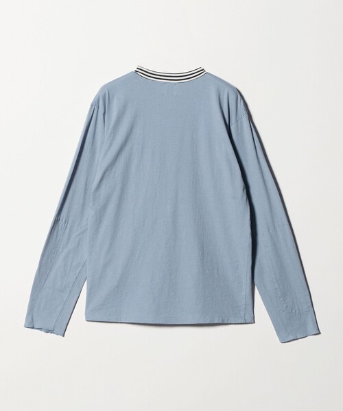 6(ロク)の「<6(ROKU)>コットンカシミヤ ボーダー リンガートップス(Tシャツ/カットソー・レディース・ライトブルー/ブラック・FREE)」の10枚目の写真