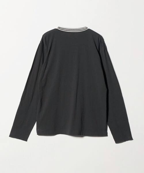 6(ロク)の「<6(ROKU)>コットンカシミヤ ボーダー リンガートップス(Tシャツ/カットソー・レディース・ライトブルー/ブラック・FREE)」の3枚目の写真