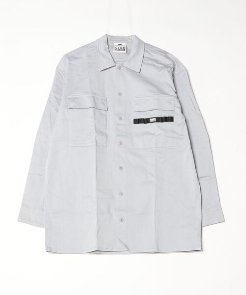 PRO CLUB (プロクラブ)の「【T17】【PRO CLUB/プロクラブ】WORKWEAR MECHANICS L/S SHIRT(シャツ/ブラウス・メンズ・ブラック/その他/グレー・LARGE)」の2枚目の写真