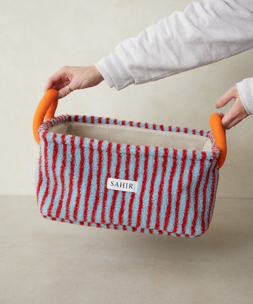 SAHIR（サヒール）の「【SAHIR サヒール】Fabric basket　L（収納グッズ・レディース・ピンク・0）」の6枚目の写真