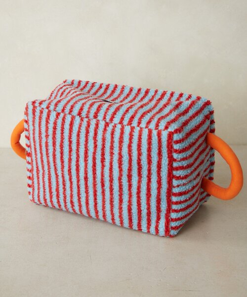 SAHIR(サヒール)の「【SAHIR サヒール】Fabric basket L(収納グッズ・レディース・ピンク/アイボリー・0)」の8枚目の写真