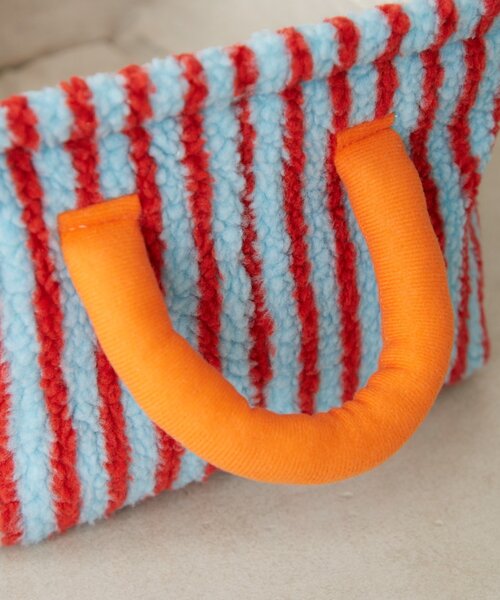 SAHIR(サヒール)の「【SAHIR サヒール】Fabric basket L(収納グッズ・レディース・ピンク/アイボリー・0)」の7枚目の写真