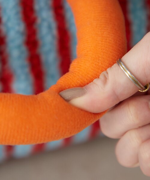 SAHIR(サヒール)の「【SAHIR サヒール】Fabric basket L(収納グッズ・レディース・ピンク/アイボリー・0)」の6枚目の写真