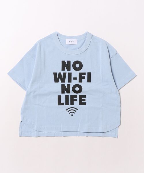 FOV(フォブ)の「フォブ Wi-Fi Tシャツ(Tシャツ/カットソー・キッズ・ベージュ系その他/チャコールグレー/サックスブルー・XL/L/M/S)」の3枚目の写真