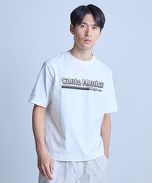 サンタモニカ グラフィック刺繍T〈ストレッチ・ハンドウォッシャブル〉