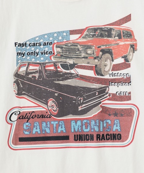 UNION STATION(ユニオンステーション)の「サンタモニカ グラフィック刺繍T〈ストレッチ・ハンドウォッシャブル〉(Tシャツ/カットソー・メンズ・ホワイト系その他/ホワイト/White・LL/L/M)」の7枚目の写真