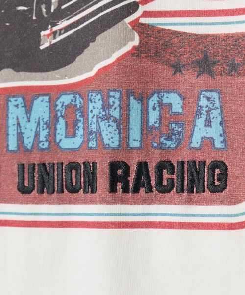 UNION STATION(ユニオンステーション)の「サンタモニカ グラフィック刺繍T〈ストレッチ・ハンドウォッシャブル〉(Tシャツ/カットソー・メンズ・ホワイト系その他/ホワイト/White・LL/L/M)」の8枚目の写真