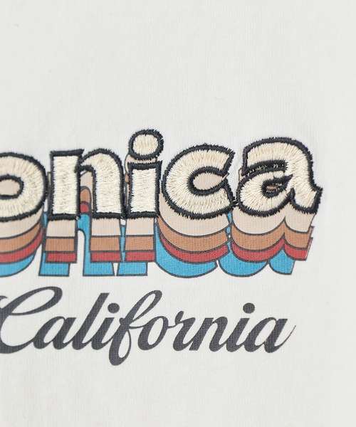 UNION STATION(ユニオンステーション)の「サンタモニカ グラフィック刺繍T〈ストレッチ・ハンドウォッシャブル〉(Tシャツ/カットソー・メンズ・ホワイト系その他/ホワイト/White・LL/L/M)」の11枚目の写真