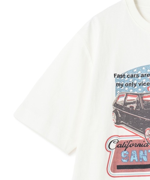 UNION STATION(ユニオンステーション)の「サンタモニカ グラフィック刺繍T〈ストレッチ・ハンドウォッシャブル〉(Tシャツ/カットソー・メンズ・ホワイト系その他/ホワイト/White・LL/L/M)」の5枚目の写真