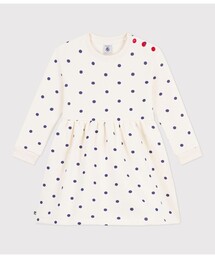 PETIT BATEAU（プチバトー）の「裏起毛ドットプリントワンピース（ワンピース）」