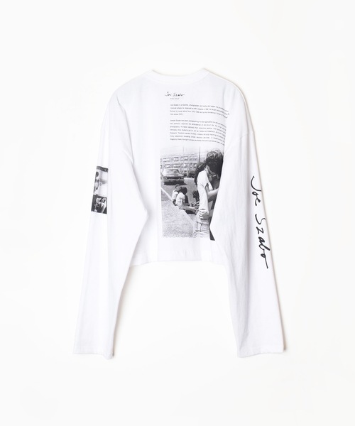 HOLIDAY（ホリデイ）の「SUPER FINE DRY CROPPED L/S T-SHIRT (Joe Szabo) スーパーファインドライクロップドロングスリーブTシャツ (ジョセフスザボ)（Tシャツ/カットソー・レディース・ホワイト・XL）」の2枚目の写真