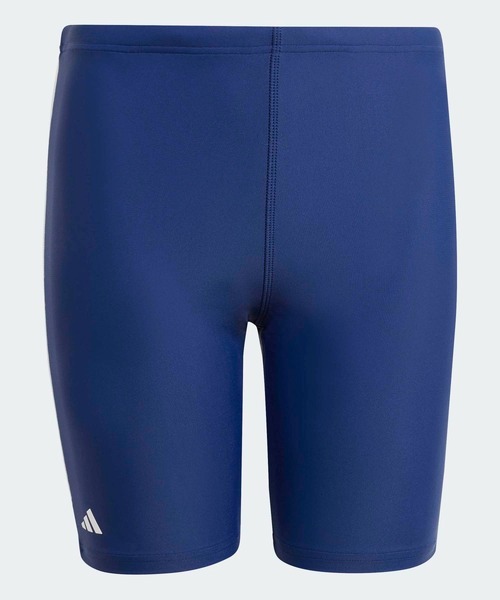adidas(アディダス)の「パフォーマンス ロゴ スイミング ハーフスパッツ 18cm キッズ / アディダス adidas(水着・キッズ・ブルー/ブラック・160/130/140/150)」の1枚目の写真