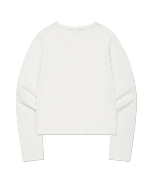 Wacky WiLLy（ワッキーウィリー）の「[GISELLEジゼル着用] WOMEN'S BASIC COTTON ROUND NECK CARDIGAN（カーディガン/ボレロ・レディース・ホワイト/ライトグレー/ネイビー/その他・SMALL/MEDIUM）」の6枚目の写真