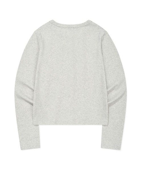 Wacky WiLLy（ワッキーウィリー）の「[GISELLEジゼル着用] WOMEN'S BASIC COTTON ROUND NECK CARDIGAN（カーディガン/ボレロ・レディース・ホワイト/ライトグレー/ネイビー/その他・SMALL/MEDIUM）」の12枚目の写真