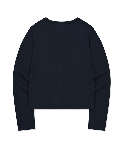 Wacky WiLLy（ワッキーウィリー）の「[GISELLEジゼル着用] WOMEN'S BASIC COTTON ROUND NECK CARDIGAN（カーディガン/ボレロ・レディース・ホワイト/ライトグレー/ネイビー/その他・SMALL/MEDIUM）」の18枚目の写真
