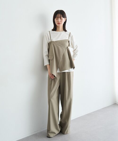 YECCA VECCA(イェッカヴェッカ)の「ラウンドヘム7分袖ロゴTee(Tシャツ/カットソー・レディース・シルバー/オフホワイト・FREE)」の20枚目の写真