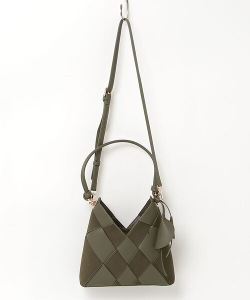 ONE DAY KMC (ワンデイケーエムシー)の「HERB/Intrecciato 2Way Bag/イントレチャートツーウェイバッグ(HB2619000A)(トートバッグ・レディース・ブラック/ダークブラウン/モカ/オリーブ・FREE)」の7枚目の写真