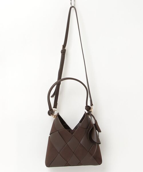 ONE DAY KMC (ワンデイケーエムシー)の「HERB/Intrecciato 2Way Bag/イントレチャートツーウェイバッグ(HB2619000A)(トートバッグ・レディース・ブラック/ダークブラウン/モカ/オリーブ・FREE)」の12枚目の写真