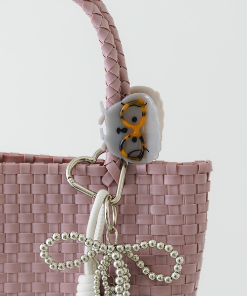 RODE SKO（ロデスコ）の「『縦型』クリップチャームタテナガメルカドバッグ（トートバッグ・レディース・グレー/ピンク/ブラウン系その他・ONE）」の22枚目の写真