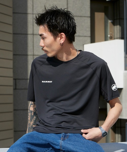 Mammut(マムート)の「MAMMUT/マムート Ducan FL T-shirt AF Men 半袖Tシャツ スポーツ ランニング ウォーキング 2026年 夏 夏服(Tシャツ/カットソー・メンズ・ブラック・M/L/XL)」の1枚目の写真