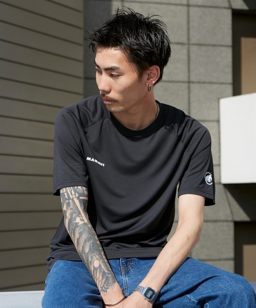 Mammut(マムート)の「MAMMUT/マムート Ducan FL T-shirt AF Men 半袖Tシャツ スポーツ ランニング ウォーキング 2026年 夏 夏服(Tシャツ/カットソー・メンズ・ブラック・M/L/XL)」の3枚目の写真