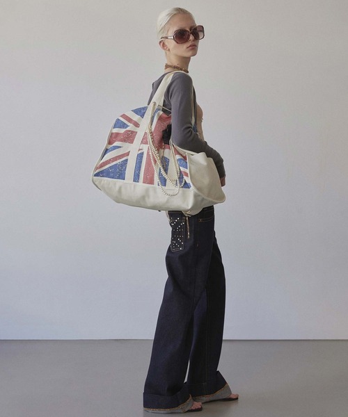 SCULPTOR(スカルプター)の「Naughty Girl Tote Bag(ショルダーバッグ・レディース・ホワイト・FREE)」の3枚目の写真