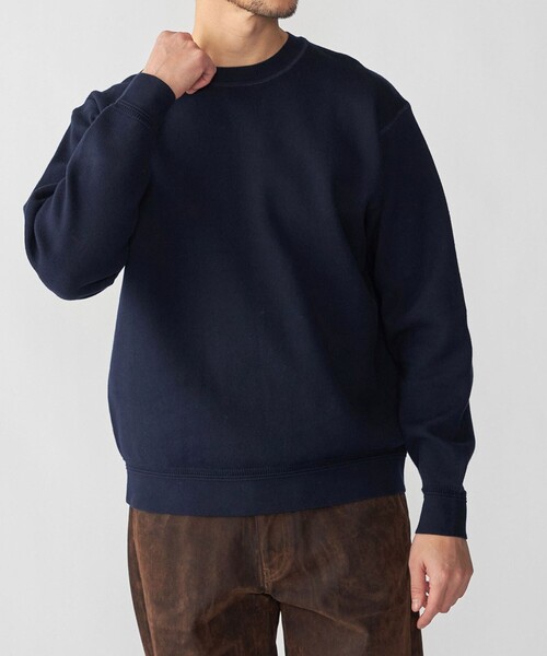 SHIPS(シップス)の「SHIPS: 〈手洗い可能〉ヒートボンディング ニット スウェット(ニット/セーター・メンズ・ブラウン/ネイビー/グレー/ケリーグリーン・SMALL/X-LARGE/LARGE/MEDIUM)」の4枚目の写真