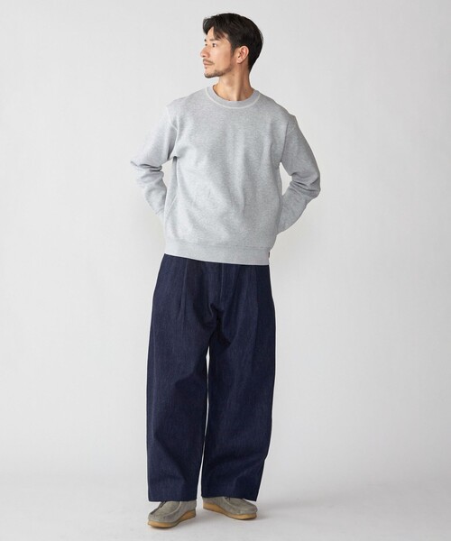 SHIPS(シップス)の「SHIPS: 〈手洗い可能〉ヒートボンディング ニット スウェット(ニット/セーター・メンズ・ブラウン/ネイビー/グレー/ケリーグリーン・SMALL/X-LARGE/LARGE/MEDIUM)」の5枚目の写真