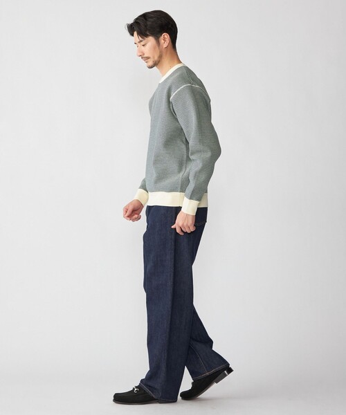 SHIPS(シップス)の「SHIPS: 〈手洗い可能〉ヒートボンディング ニット スウェット(ニット/セーター・メンズ・ブラウン/ネイビー/グレー/ケリーグリーン・SMALL/X-LARGE/LARGE/MEDIUM)」の10枚目の写真