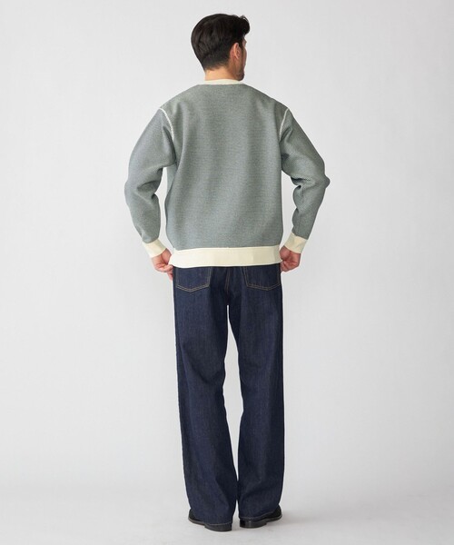 SHIPS(シップス)の「SHIPS: 〈手洗い可能〉ヒートボンディング ニット スウェット(ニット/セーター・メンズ・ブラウン/ネイビー/グレー/ケリーグリーン・SMALL/X-LARGE/LARGE/MEDIUM)」の11枚目の写真