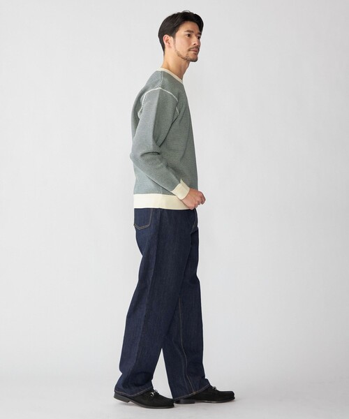 SHIPS(シップス)の「SHIPS: 〈手洗い可能〉ヒートボンディング ニット スウェット(ニット/セーター・メンズ・ブラウン/ネイビー/グレー/ケリーグリーン・SMALL/X-LARGE/LARGE/MEDIUM)」の12枚目の写真