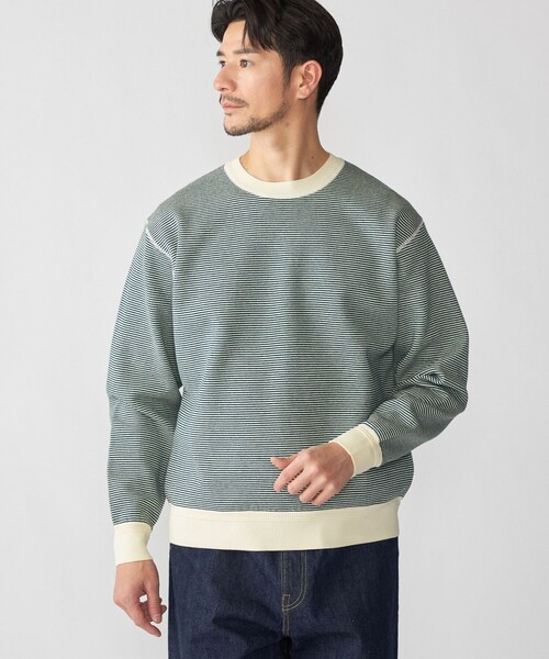 SHIPS(シップス)の「SHIPS: 〈手洗い可能〉ヒートボンディング ニット スウェット(ニット/セーター・メンズ・ブラウン/ネイビー/グレー/ケリーグリーン・SMALL/X-LARGE/LARGE/MEDIUM)」の13枚目の写真