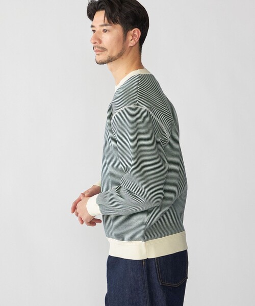 SHIPS(シップス)の「SHIPS: 〈手洗い可能〉ヒートボンディング ニット スウェット(ニット/セーター・メンズ・ブラウン/ネイビー/グレー/ケリーグリーン・SMALL/X-LARGE/LARGE/MEDIUM)」の14枚目の写真