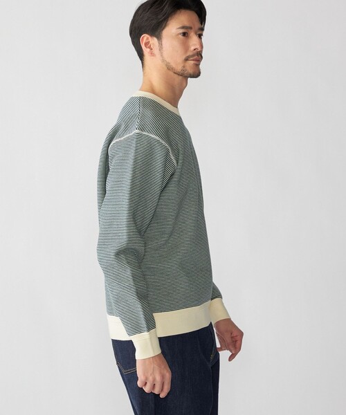 SHIPS(シップス)の「SHIPS: 〈手洗い可能〉ヒートボンディング ニット スウェット(ニット/セーター・メンズ・ブラウン/ネイビー/グレー/ケリーグリーン・SMALL/X-LARGE/LARGE/MEDIUM)」の16枚目の写真