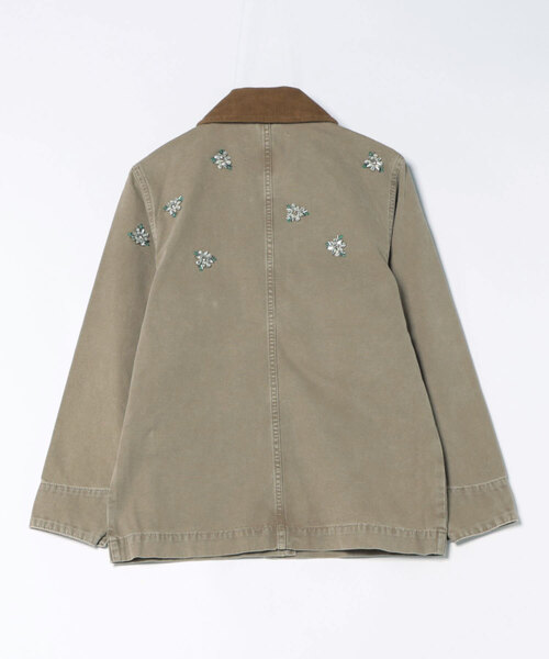 ALLSAINTS（オールセインツ）の「BEX EMBELLISHED DENIM JACKET | BEX 刺繍 デニム ジャケット（デニムジャケット・レディース・ブラウン系その他・S/M/XS）」の2枚目の写真