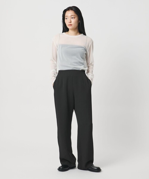 MARW UNITED ARROWS(マルゥ ユナイテッドアローズ)の「<MARW UNITED ARROWS>ハイウエスト パンツ(スラックス・レディース・ブラック/ダークグレー・36/38)」の3枚目の写真